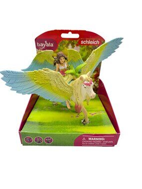 SCHLEICH 70566 Surah with glitter Pegasus and fairy playset horse winged fantasy